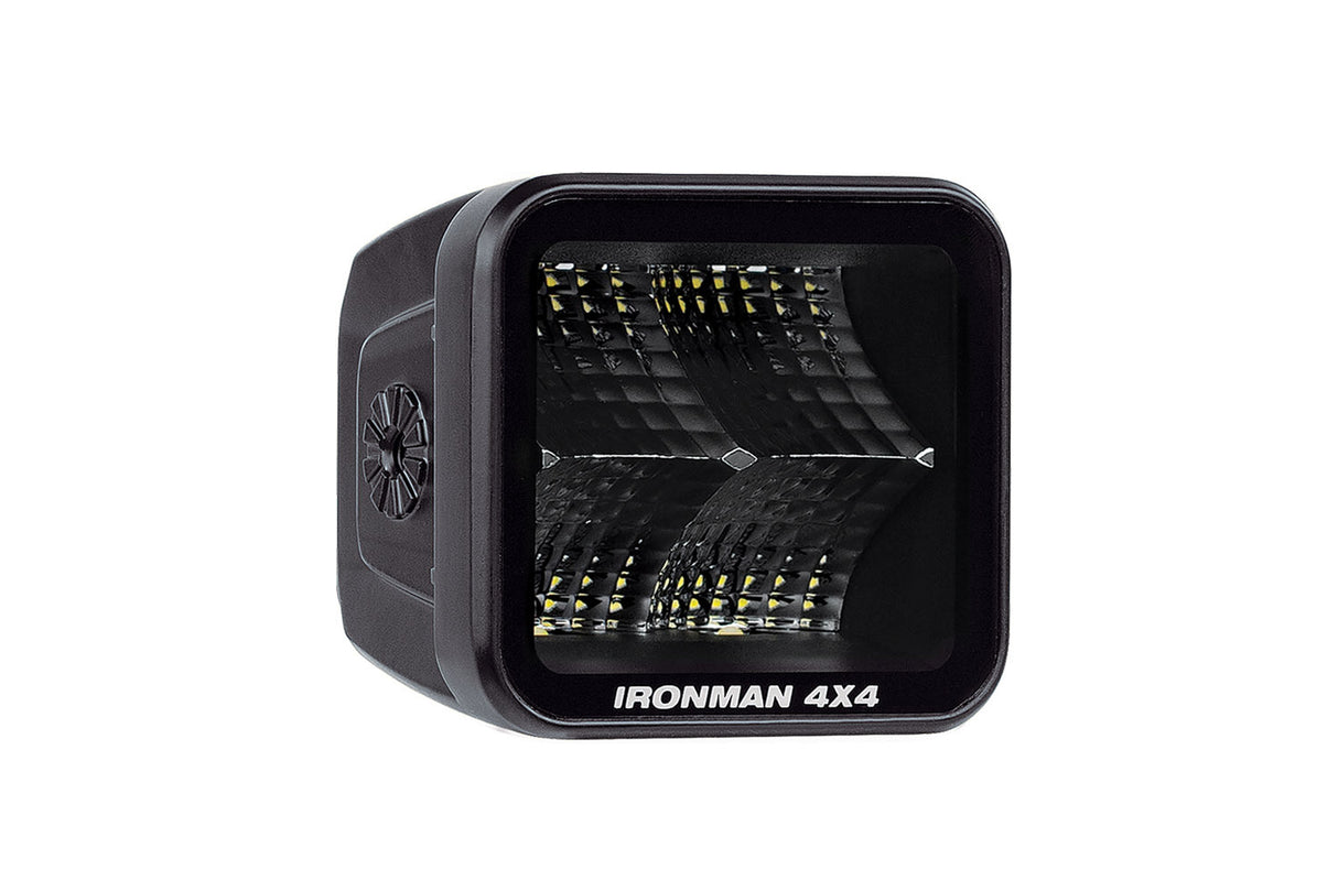 Ironman 4x4 - 2.8" 20W LED CUBE LIGHT KIT, FLOOD BEAM - CLEAR - ILED20BF