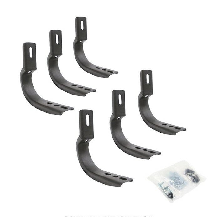 Go Rhino 6840495 - OE Xtreme Side Steps - Mounting Brackets Only -Textured Black