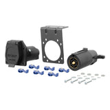 Curt - 7-Way RV Blade Connector Plug & Socket with Hardware (Packaged) - 58152