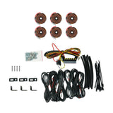 KC Hilites - Cyclone V2 LED - Rock Light - 6-Light System - Amber - 5W Flood Beam - 91041