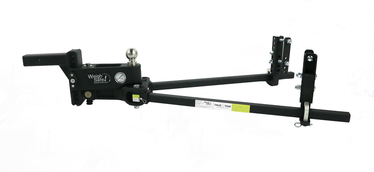 Weigh Safe - Weight Distribution System with Tongue Weight Gauge. 6" Drop 2" Shank