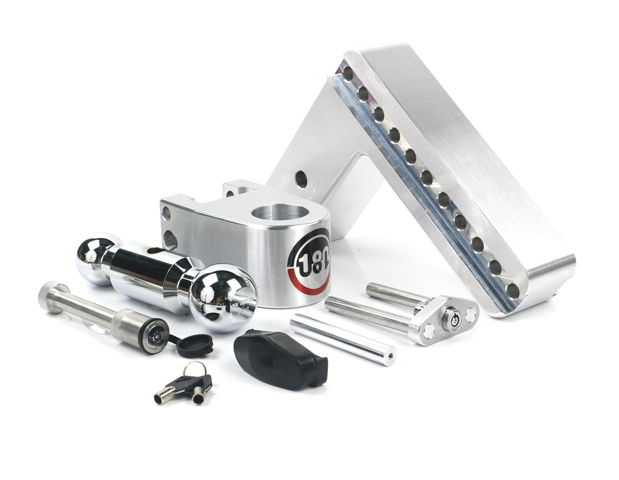 Weigh Safe - CTB8-3-KA Turnover Ball 8" Drop Hitch with 3" Shank Keyed Alike WS05 Included