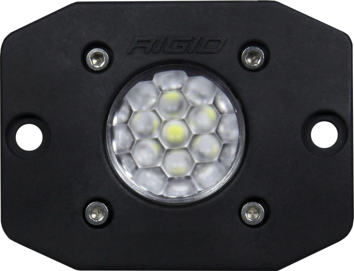 RIGID Ignite LED Light, Diffused Lens, Flush Mount, Black Housing, Single
