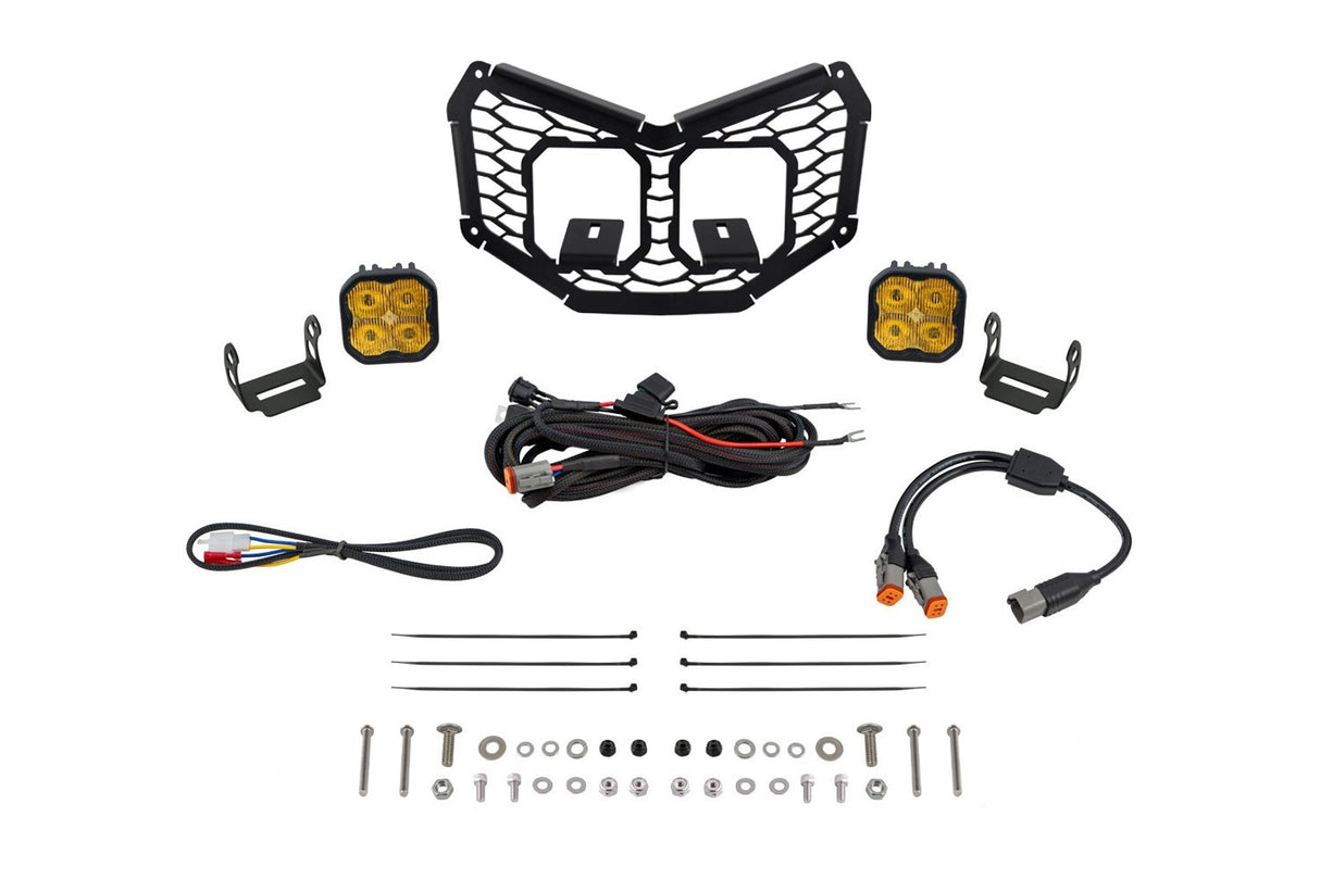 Diode Dynamics DD7885 Allows for installation of SS3 LED pods in front grille.