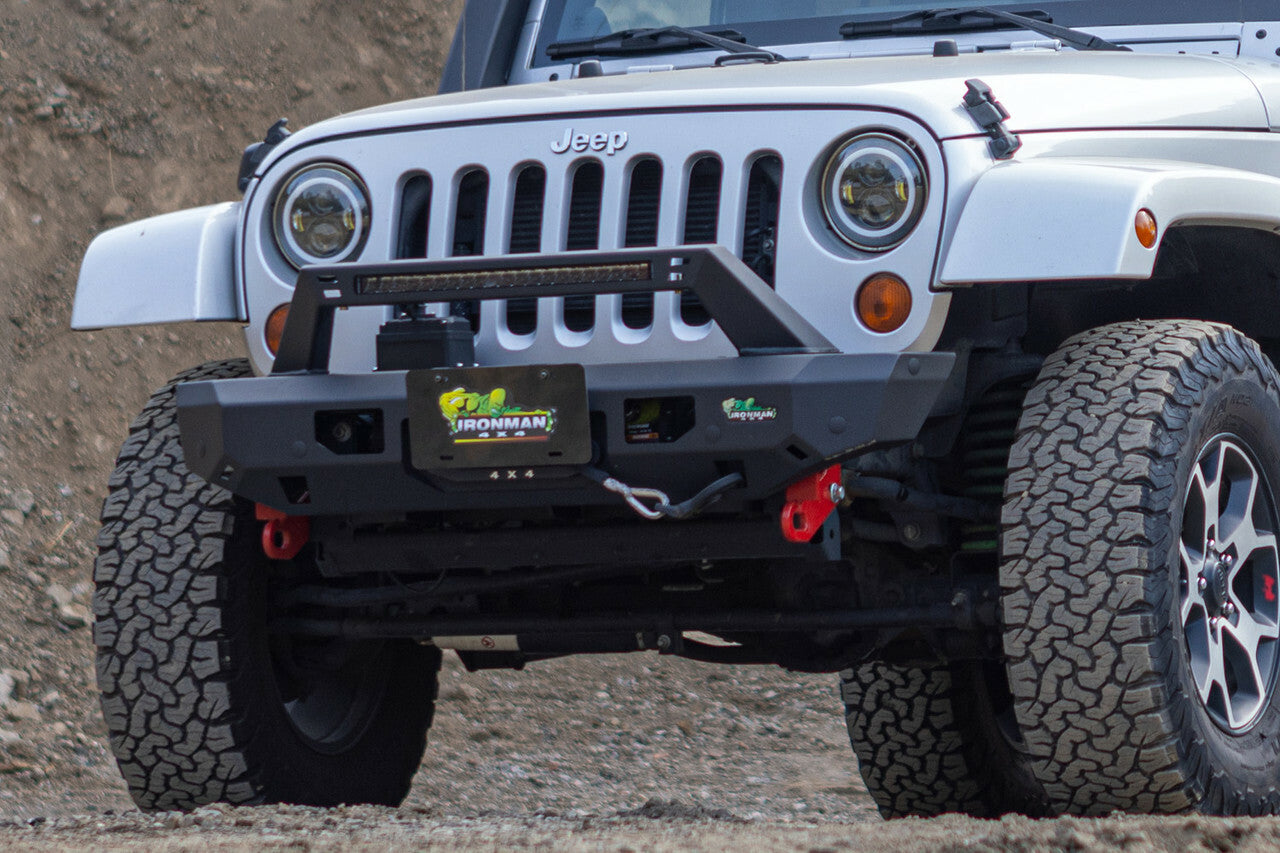 Ironman 4x4 - Raid Series Stubby Front Bumper Kit Suited for Jeep Wrangler JK | No Light Bar - BBR077ST