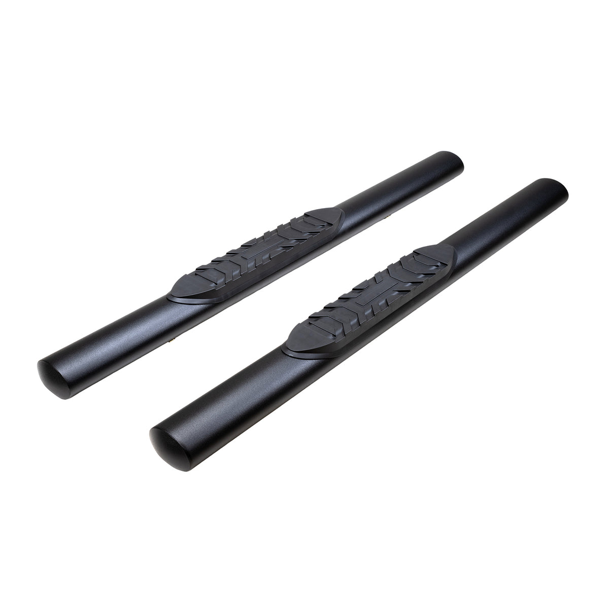 TrailFx - 4" Oval Straight Step Bar For Jeep Wrangler JL 2 Dr- Black (A1546T)