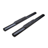 TrailFx - 4" Oval Straight Step Bar For Jeep Wrangler JL 2 Dr- Black (A1546T)