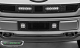 T-Rex Grilles - 1 Pc Small Mesh Mild Steel Stealth Torch Bumper Grille Replacement - Includes Universal Wiring Harness - 6325791-BR