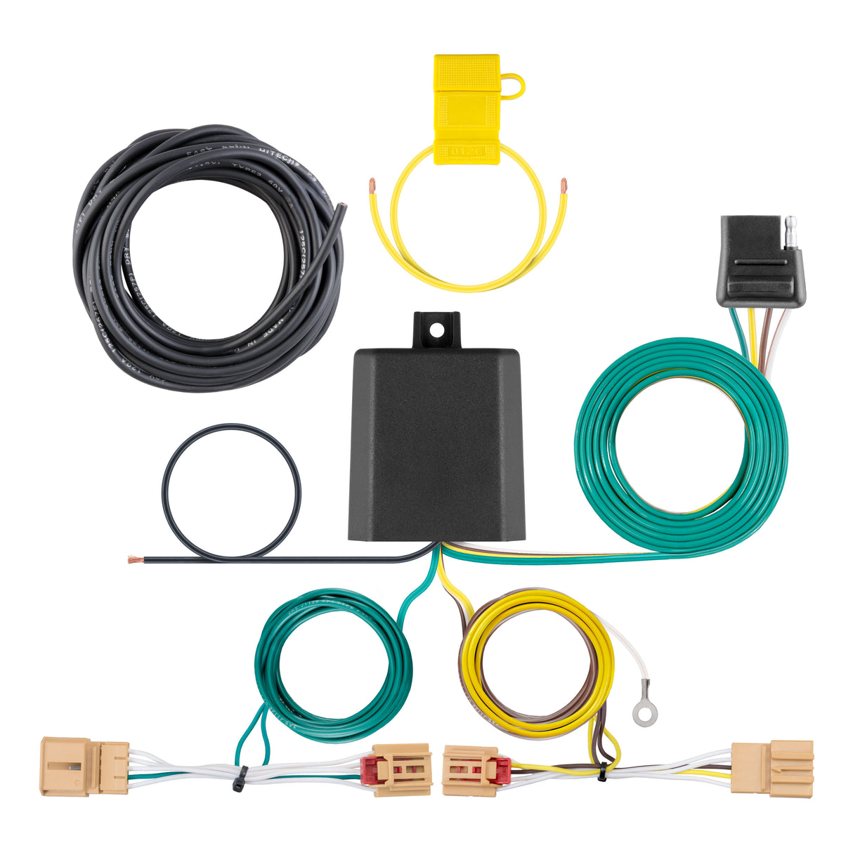Curt - Custom Wiring Harness, 4-Way Flat Output, Select Volkswagen Tiguan - 56403