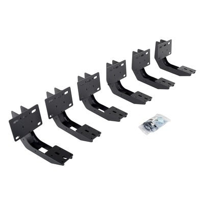 Go Rhino - 6343065 - RB10/RB20 Running Boards - MOUNTING BRACKETS ONLY - Textured Black