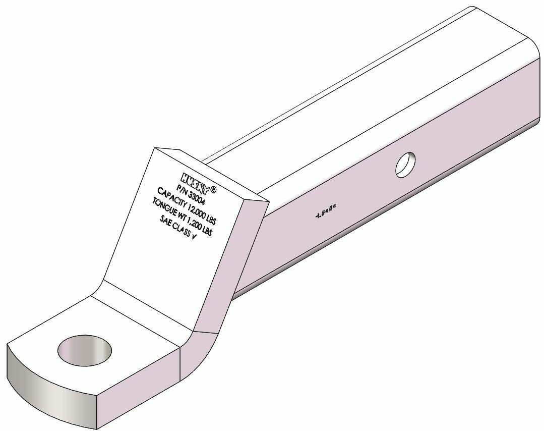 Husky Towing - 33004 Fits 2-1/2" Recvr 2-1/2" Drop/1" Rise 9-1/2" Shank W/O Ball