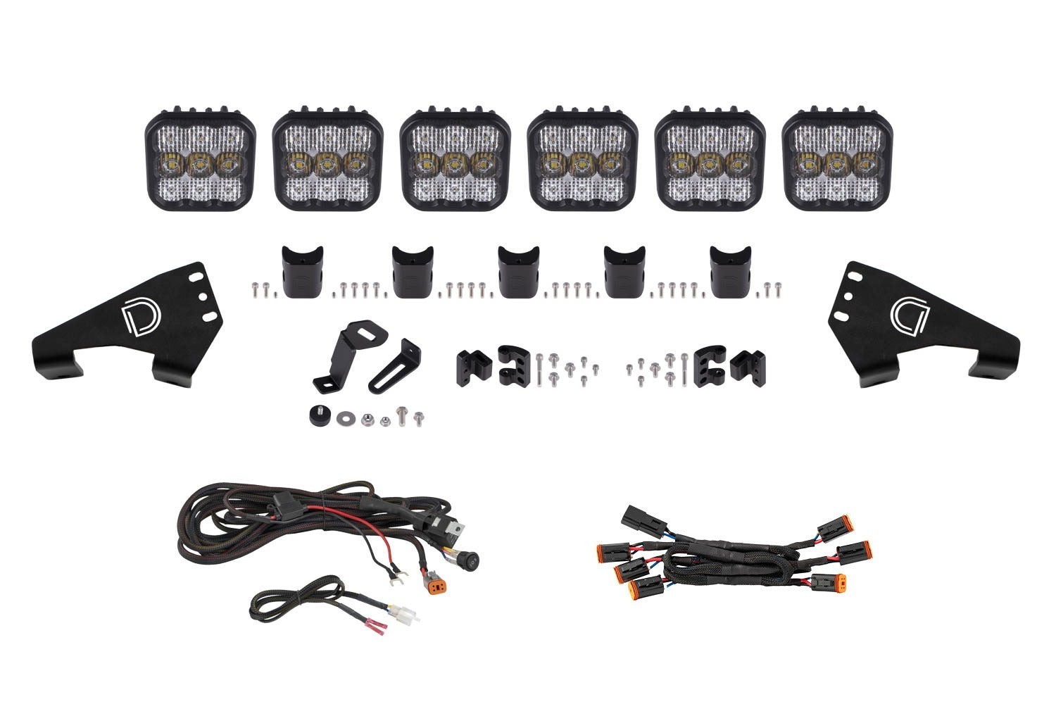 Diode Dynamics -Polaris RZR SS5 Sport CrossLink Roof White Combo Lightbar Kit - DD7630 - DD7630