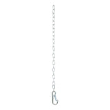 Curt - 27" Safety Chain with 1 Snap Hook (2,000 lbs, Clear Zinc) - 80312