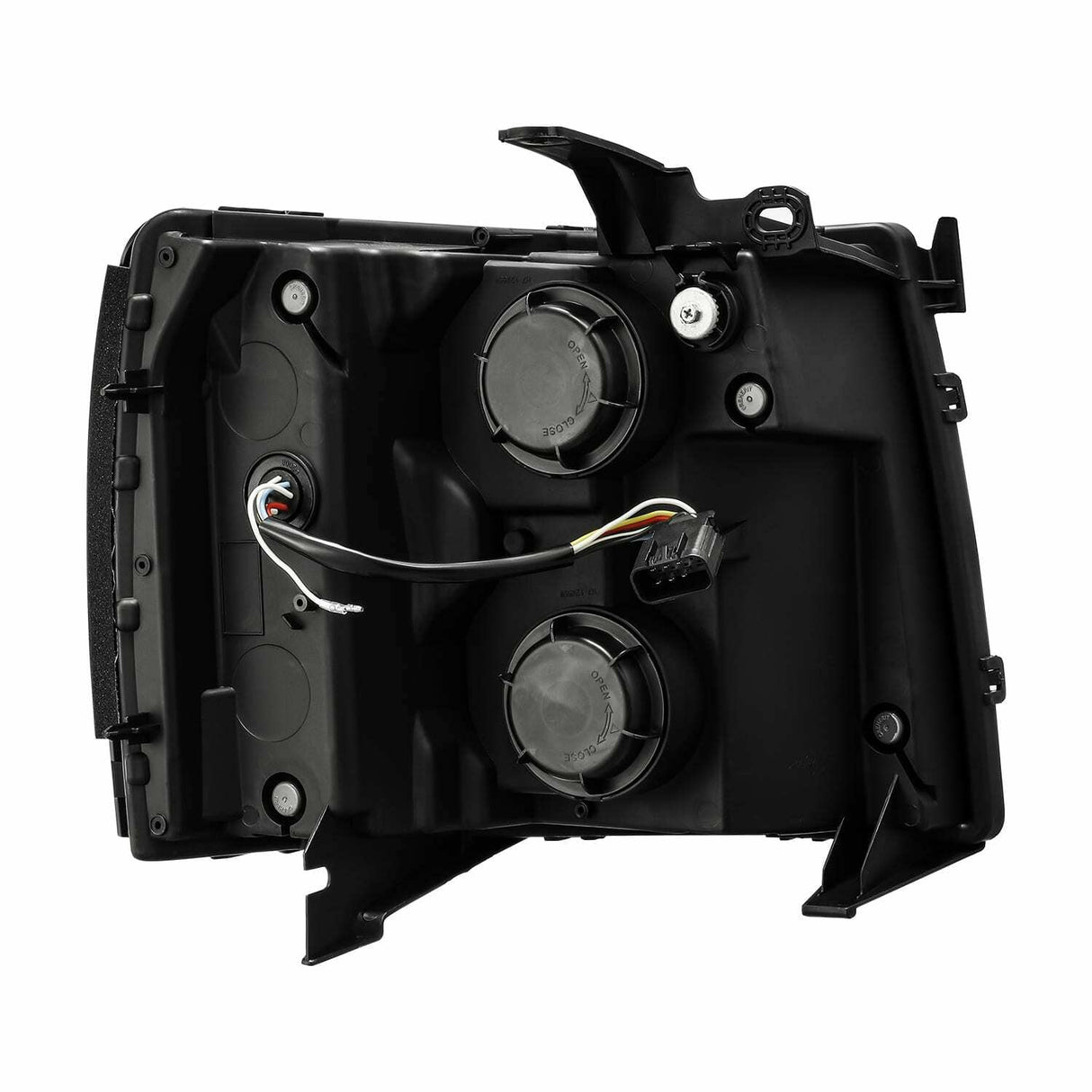 AlphaRex 880209 LED Projector Headlights Plank Style Design Black