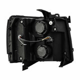 AlphaRex 880209 LED Projector Headlights Plank Style Design Black