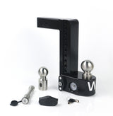 Weigh Safe 10" Drop Hitch with 2" Shank w/ Keyed Alike WS05 - WS10-2-KA-CER-BLA