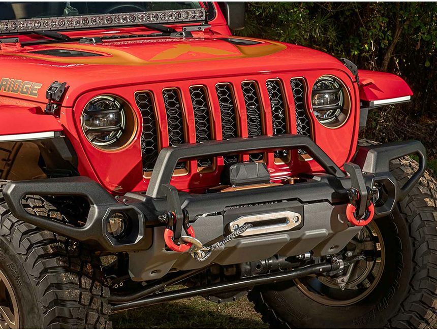 Rugged Ridge - Rugged Ridge 11549.41 Venator Front Bumper, W/Overrider & Winch Tray, 18-20 JL, 20-21 Gladiator JT - 11549.41