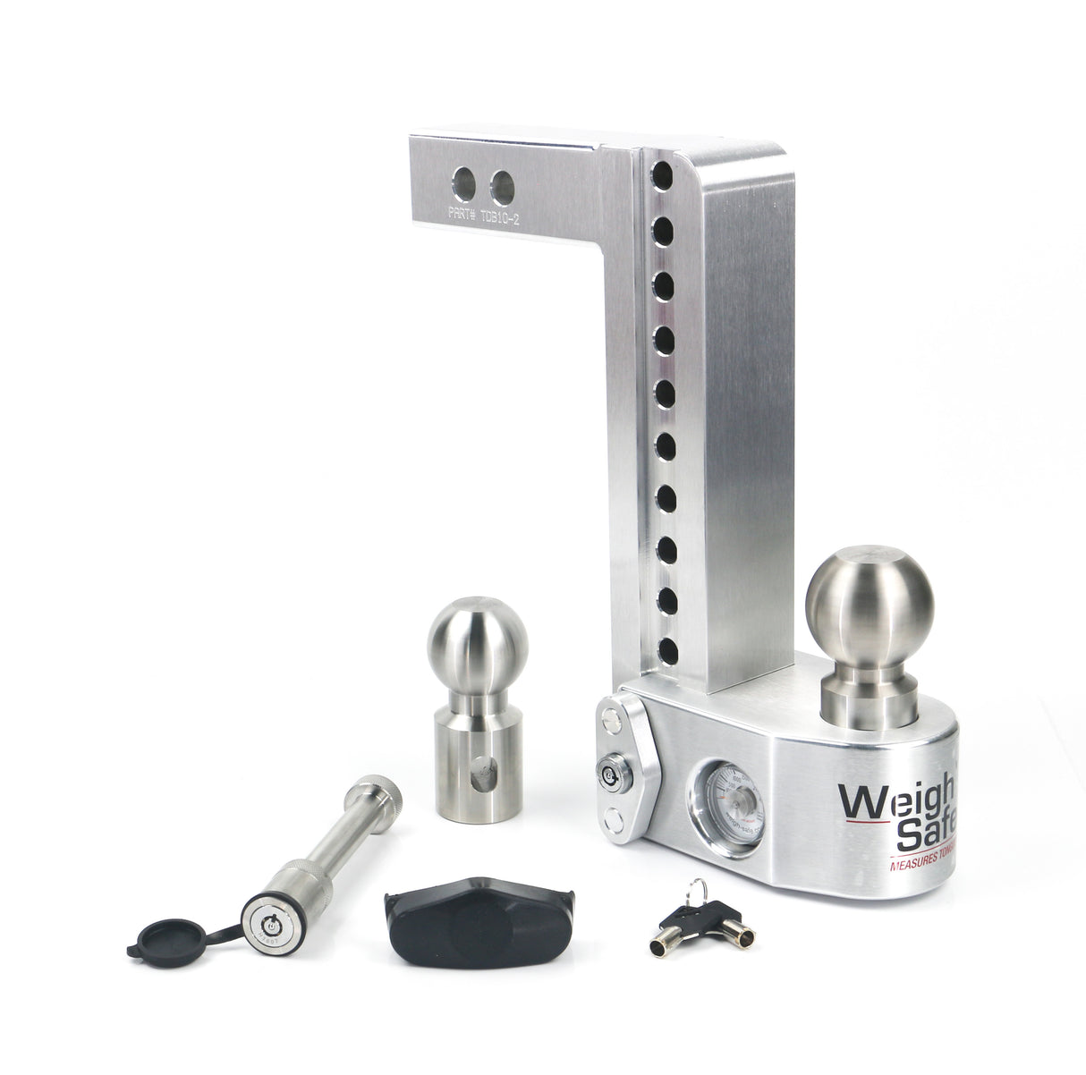 Weigh Safe - 10" Drop Hitch with 2" Shank Keyed Alike WS05 Included