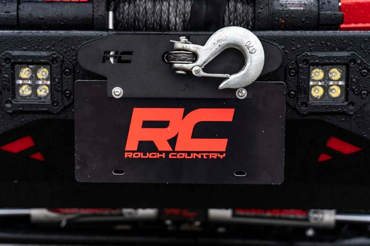 Rough Country License Plate Mnt - Hawse - Quick Release - RS124