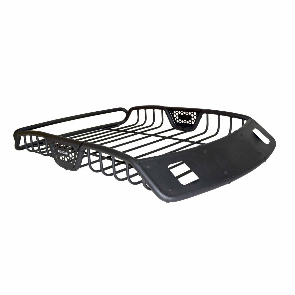 Go Rhino 59025T - SR20 Tubular Steel Roof Rack With 2x Light Mount Openings - 48" Long  - Textured Black