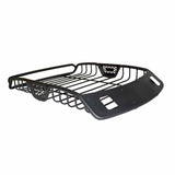 Go Rhino 59025T - SR20 Tubular Steel Roof Rack With 2x Light Mount Openings - 48" Long  - Textured Black