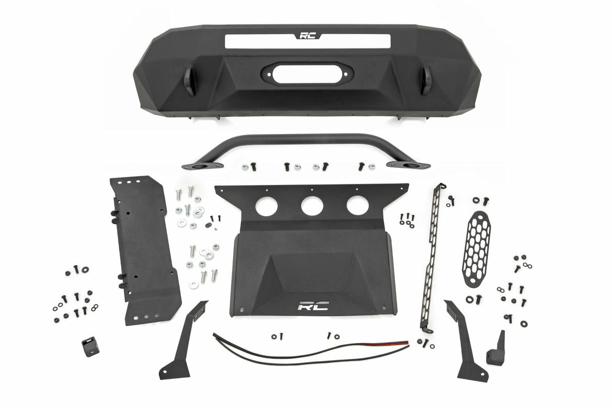Rough Country - Front Bumper - Hybrid - Toyota Tacoma 2WD 4WD (2016-2023) - 10712