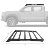 Go Rhino 5933000T - Ceros Low Profile Roof Rack - Textured Black