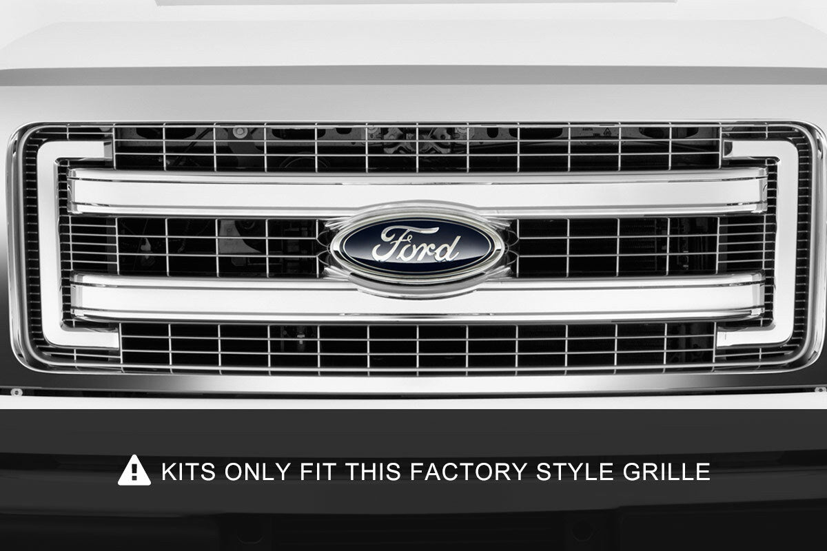 Rough Country - LED Light Kit - Grille Mount - Dual 30" Chrome Single Row - Ford F-150 (09-14) - 70660