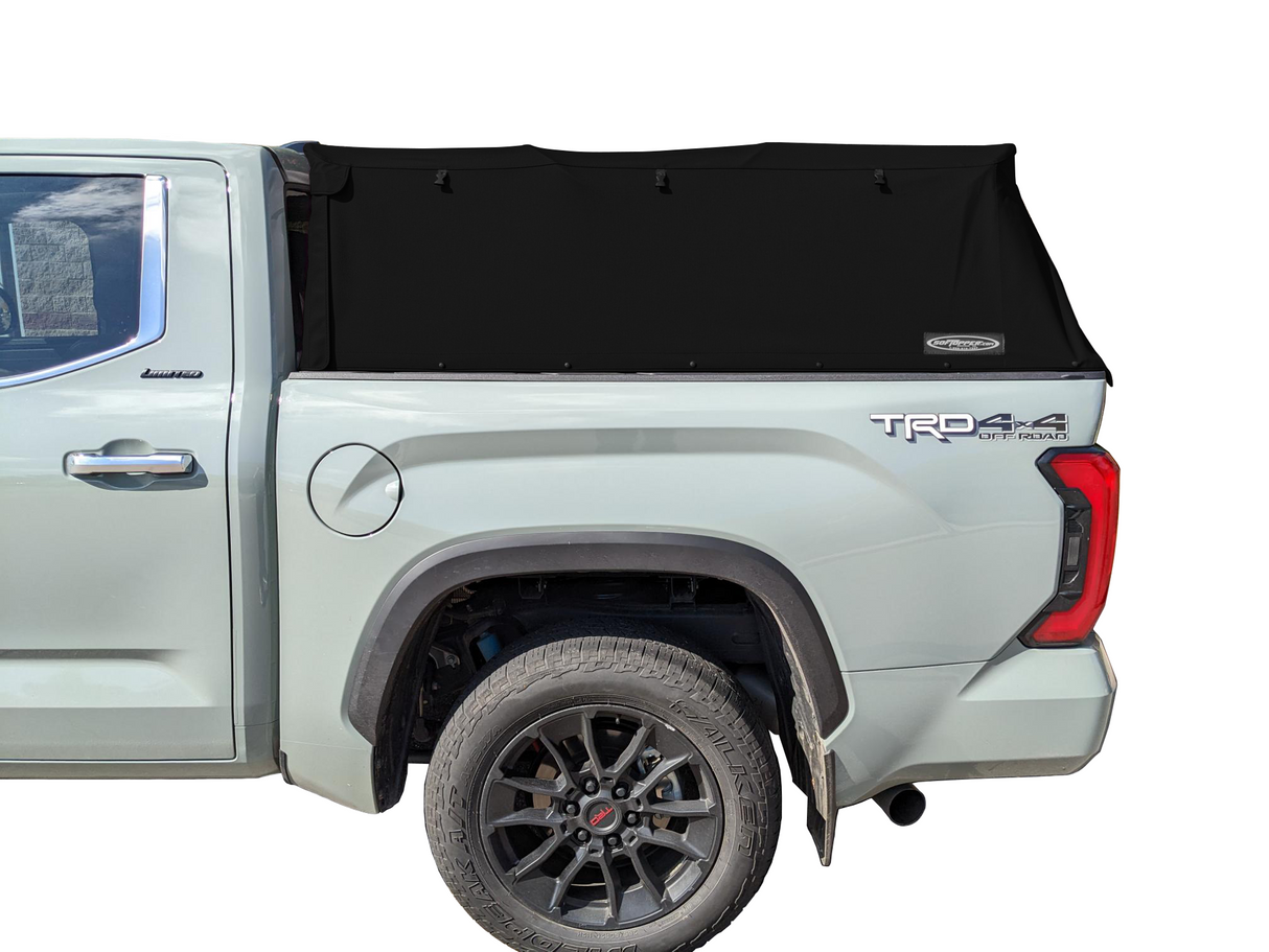 Softopper - 22-27 Tundra; For 5.6 ft. bed (Premium Black Twill; Clear Windows; Utility Track Clamps) - SO-TUN68-BTU