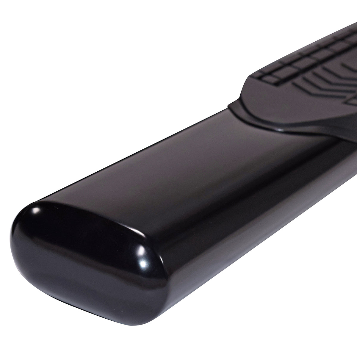 TrailFx - 6" Oval Bent Step Bar For GM Silverado/Sierra Crew- Black (A8252B)
