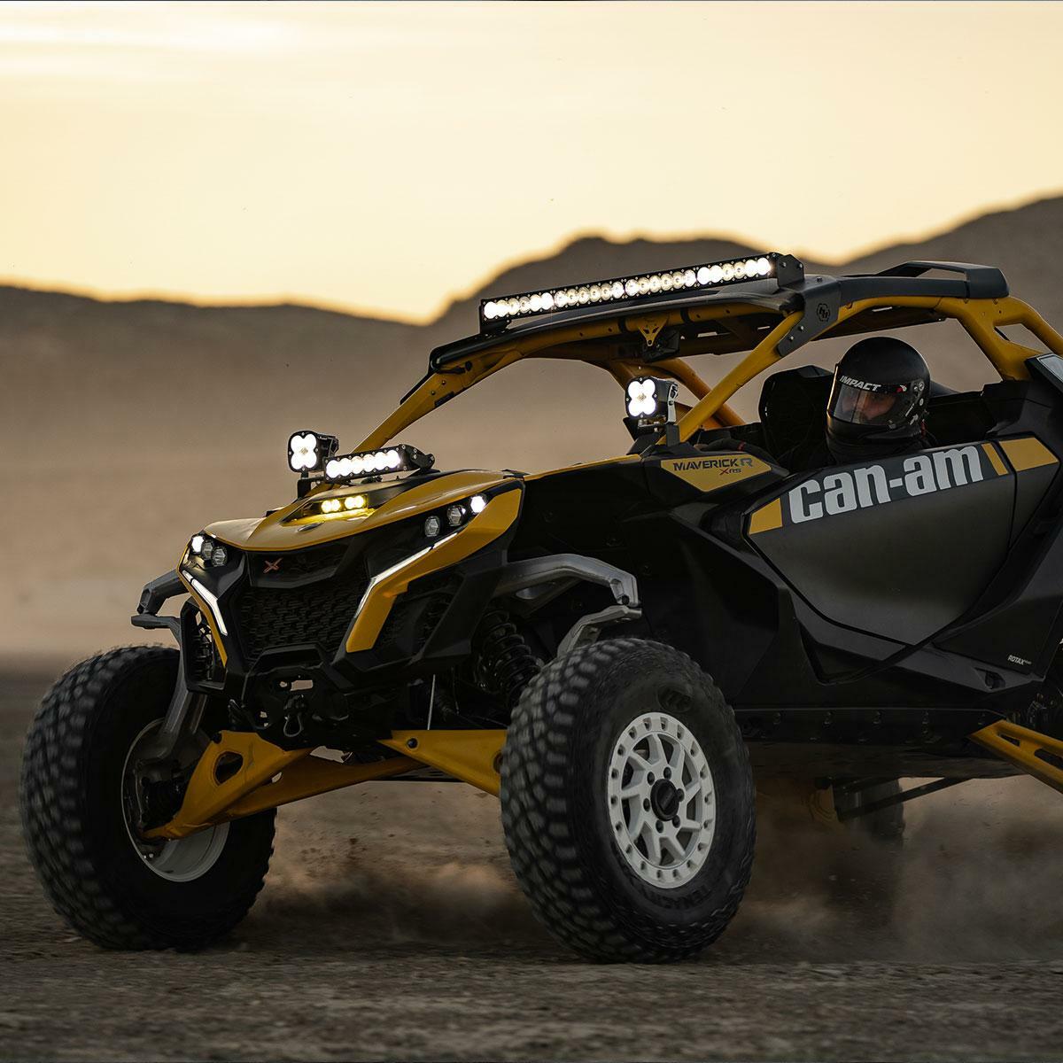 Baja Designs - Baja Designs 448199 Can-Am Maverick R 40" OnX6+ Roof Mount Kit