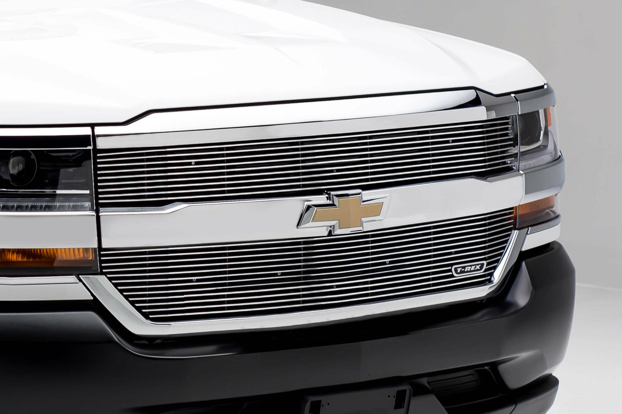 T-Rex Grilles - 2 Pc Horizontal Aluminum Laser Billet Grille Overlay - 6211270