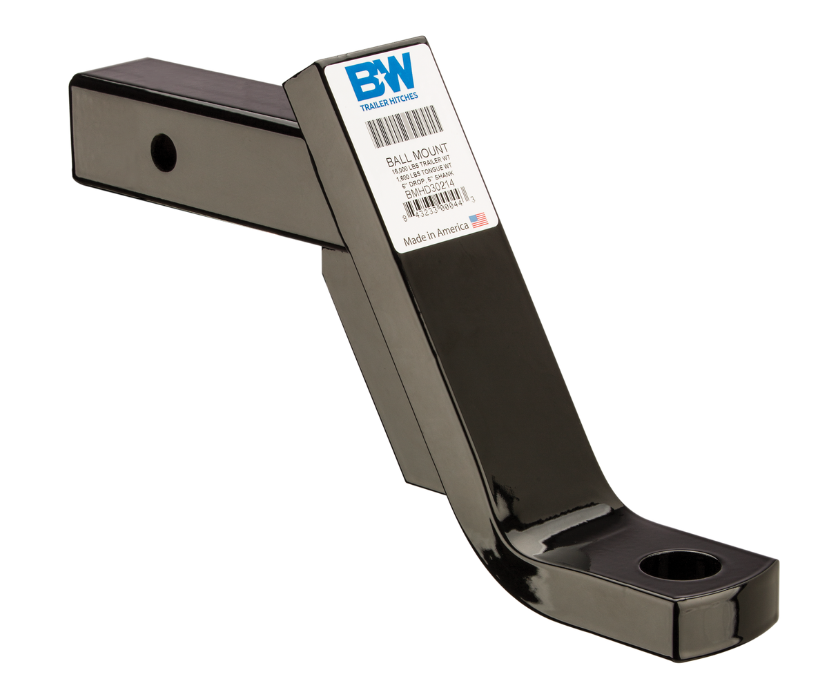 B&W Trailer Hitches - BMHD30214 2.5" Ball Mount 16K 6" Drop