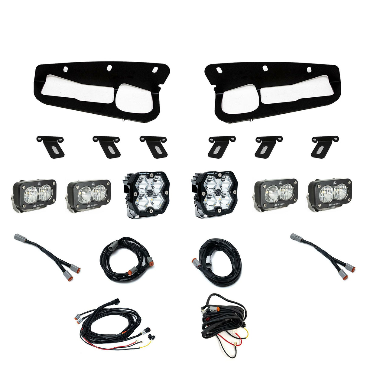 Baja Designs - 44-0085 Squadron 2.0 Pro/Dual S2 Sport Fog Pocket Light Kit