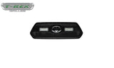 T-Rex Grilles - 1 Pc Small Mesh Mild Steel Stealth Torch Grille Insert - Includes Universal Wiring Harness - 6319511-BR