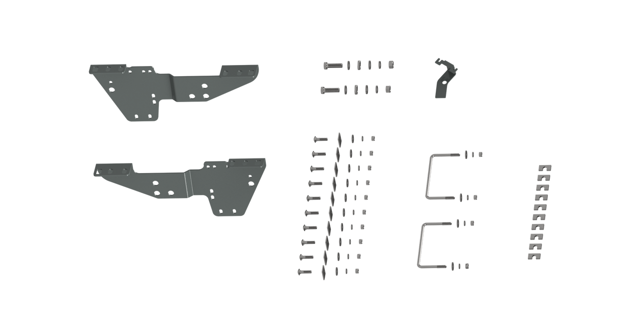 B&W - B&W Trailer Hitches RVR2500 Custom Installation Brackets For Universal Mounting Rails For Some Ford Trucks