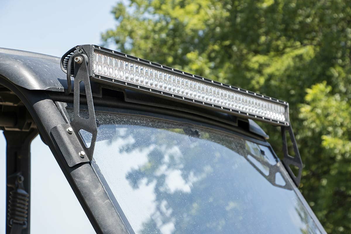 Rough Country - LED Light - Windshield - 50" Black Dual Row - Can-Am Defender HD 5 HD 8 HD 9 HD 10 - 71007