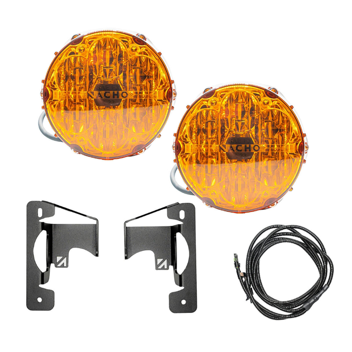 ARB V3JW2KASO NACHO SAE Only Amber Plug N Play Fog Light Kit