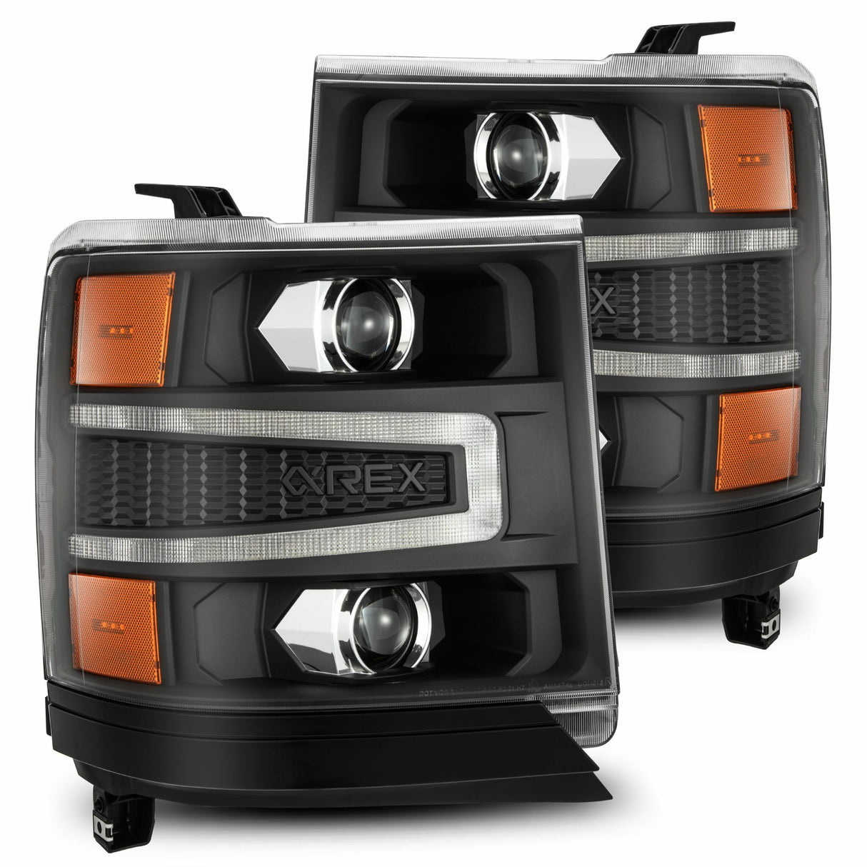 AlphaRex 880234 Projector Headlights Black