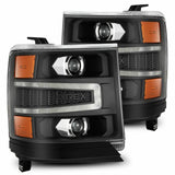 AlphaRex 880234 Projector Headlights Black
