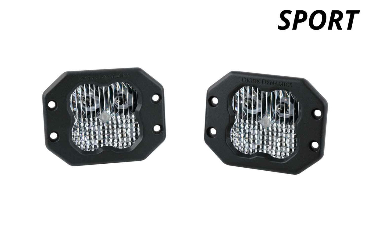Diode Dynamics - SS3 Sport RBL White Combo Flush (pair) - DD6921P