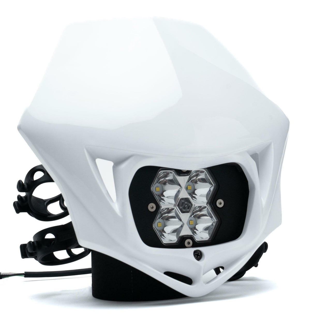 Baja Designs - 84-7000-WT Squadron 2.0 Sport Motorcycle (D/C) LED Headlight Kit w/Shell