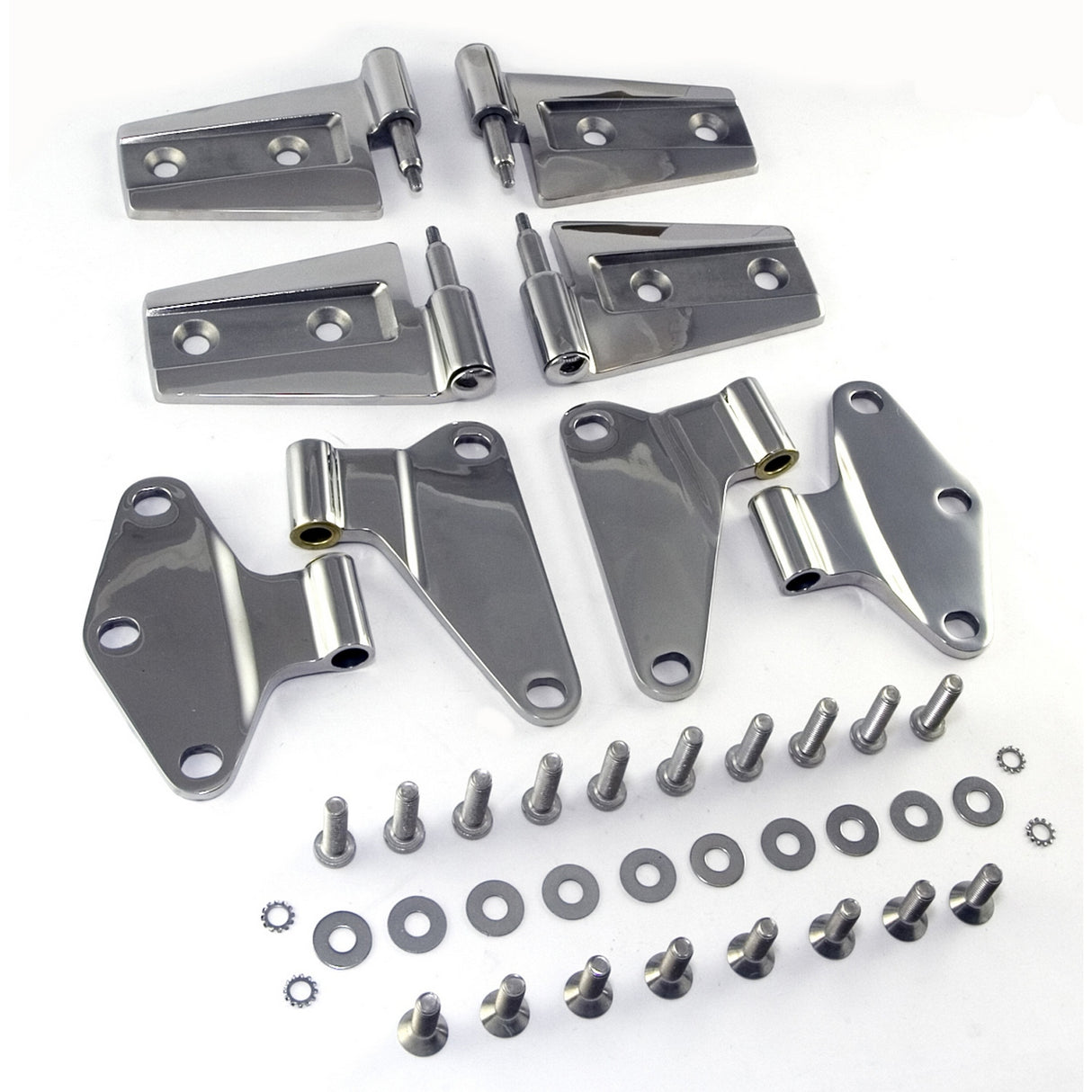 Rugged Ridge - Door Hinge Kit, Stainless Steel; 07-16 Jeep Wrangler JK - 11111.20