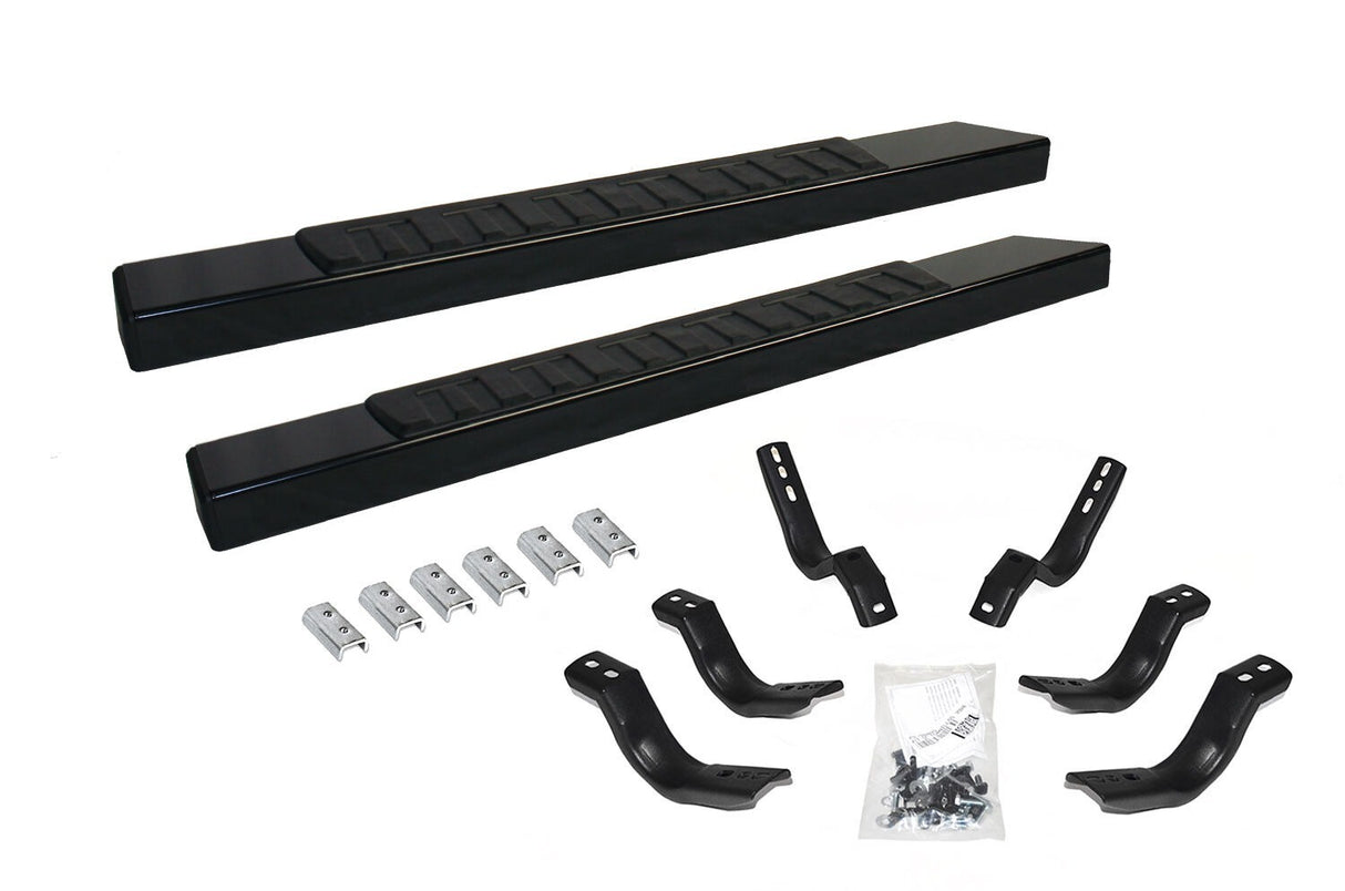 Go Rhino 6862412652T - 6" OE Xtreme II SideSteps With Mounting Bracket Kit - Textured Black