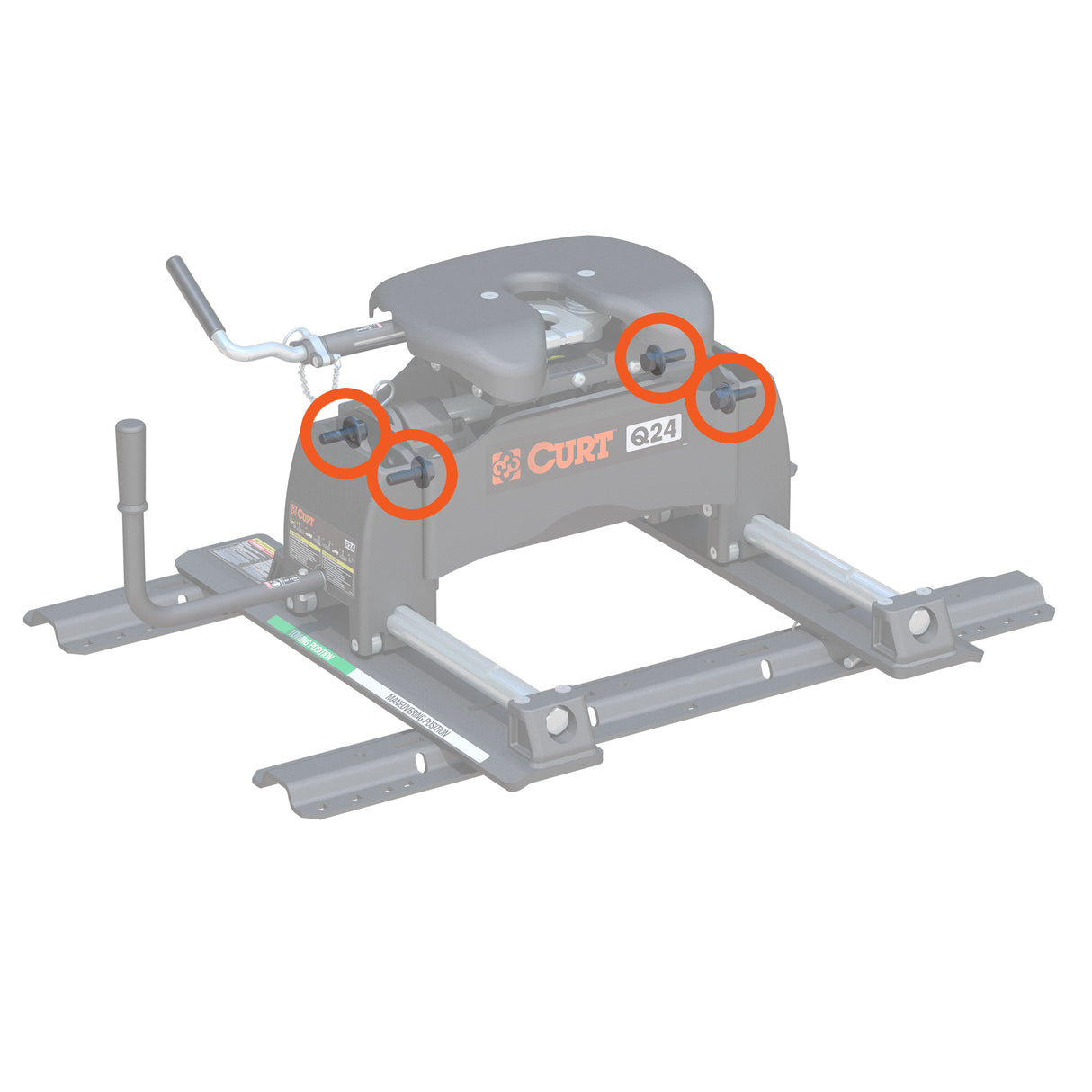 Curt - Replacement R-Series 5th Wheel Roller Head Mounting Hardware - 19218