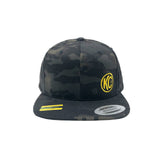 KC Logo - Flat Bill Snapback Trucker Hat - Black MultiCam - One Size - 70212