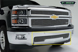 T-Rex Grilles - 1 Pc Horizontal Aluminum Billet Bumper Grille Overlay - Tow hooks must be removed on Z71 models - 25117