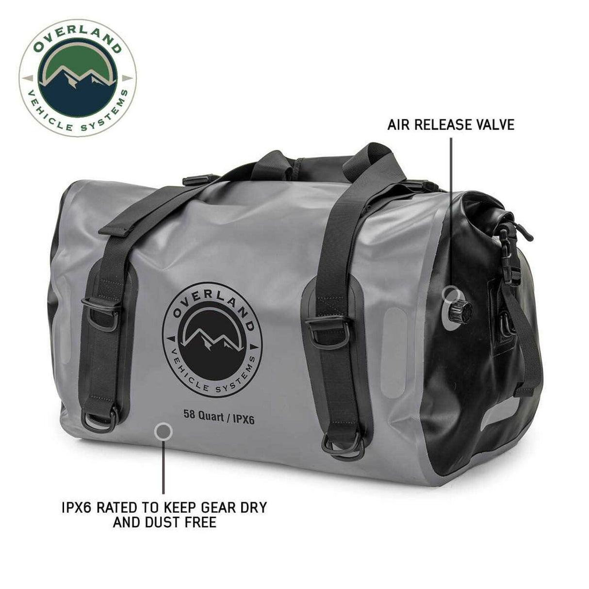 Overland Vehicle Systems - Portable Dry Storage Bag - 42 QT - 40300001