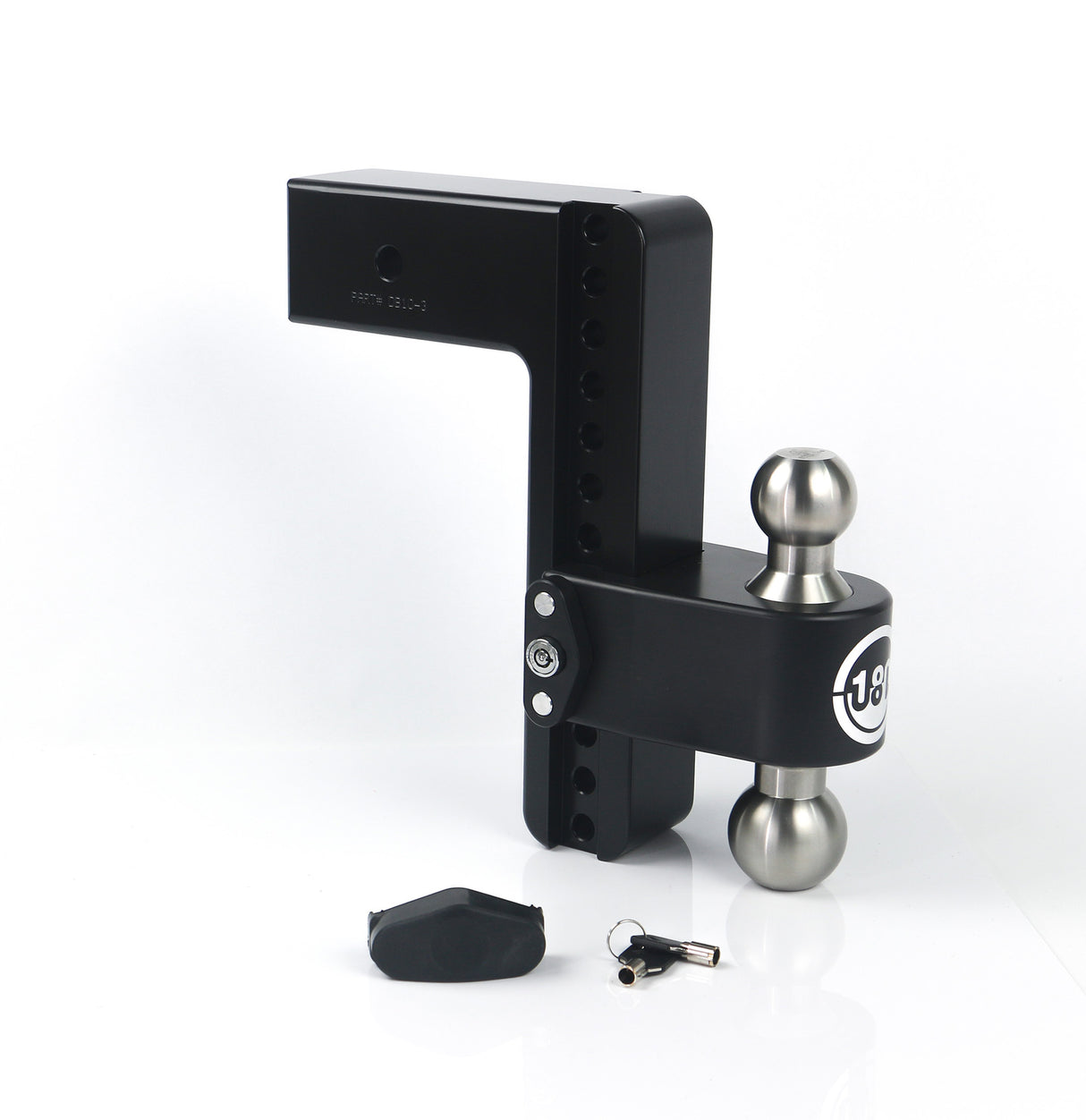 180 Hitch SS 10" Drop Hitch with 3" Shank - LTB10-3-CER-BLA