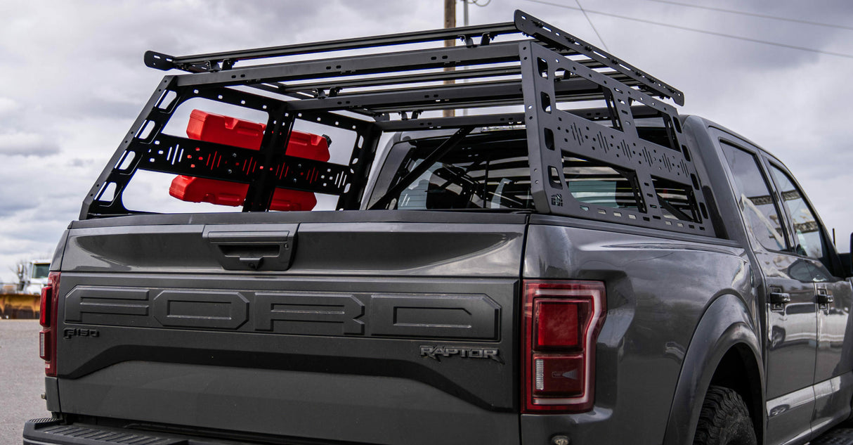 CBI - Ford (Raptor/F150) Cab Height Bed Rack (5’6” bed length)2010-2022 / Bare Metal - 500-000-017-001